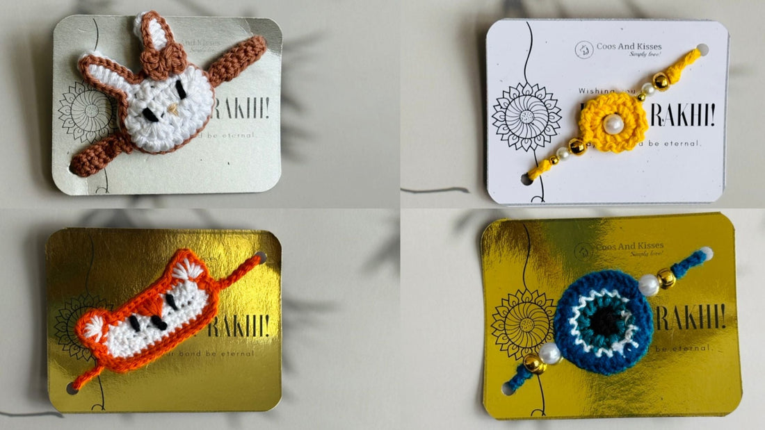Celebrate Raksha Bandhan with Love: Explore Our Handmade Crochet Rakhis at CoosnKisses.com