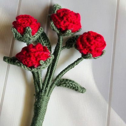 Crochet Mini Rose Bunch