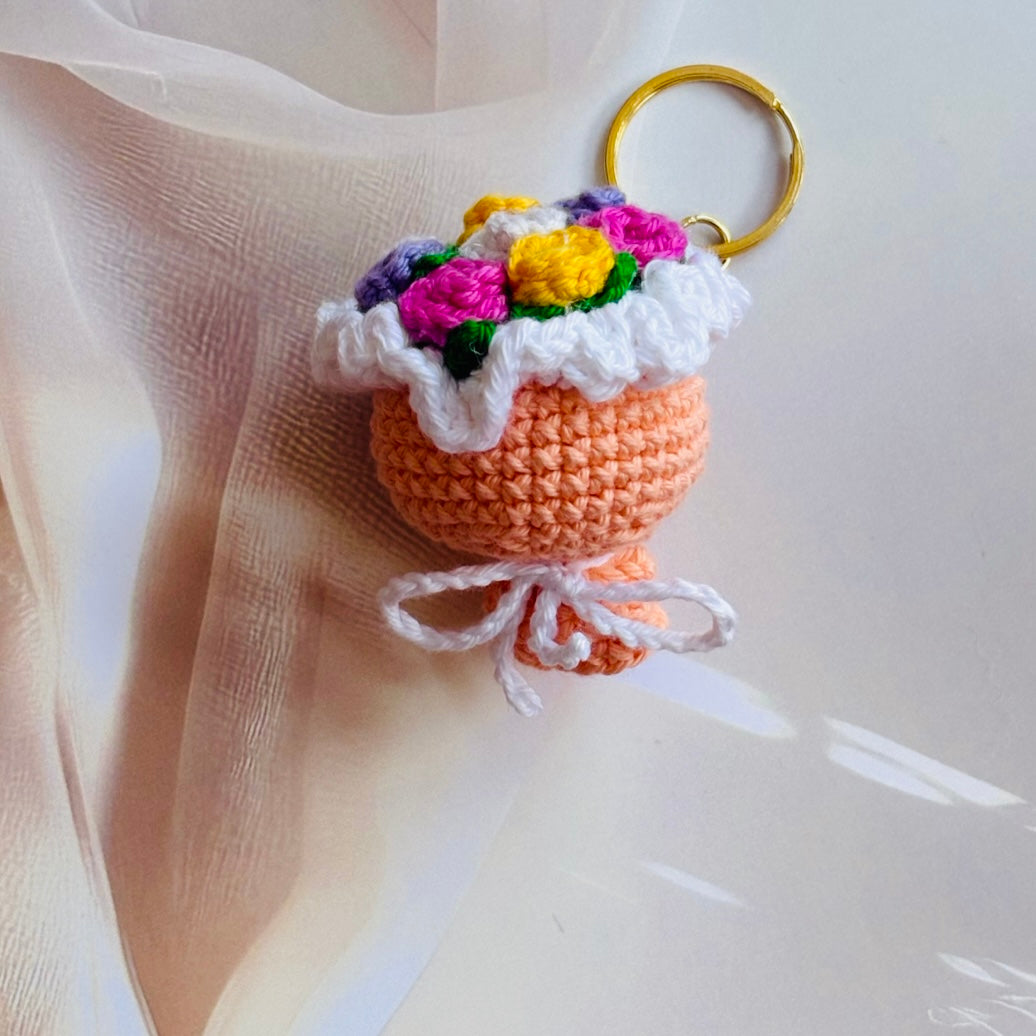 Mini Rose Bouquet Keychain (multicolor 2)
