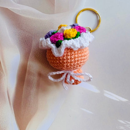 Mini Rose Bouquet Keychain (multicolor 2)