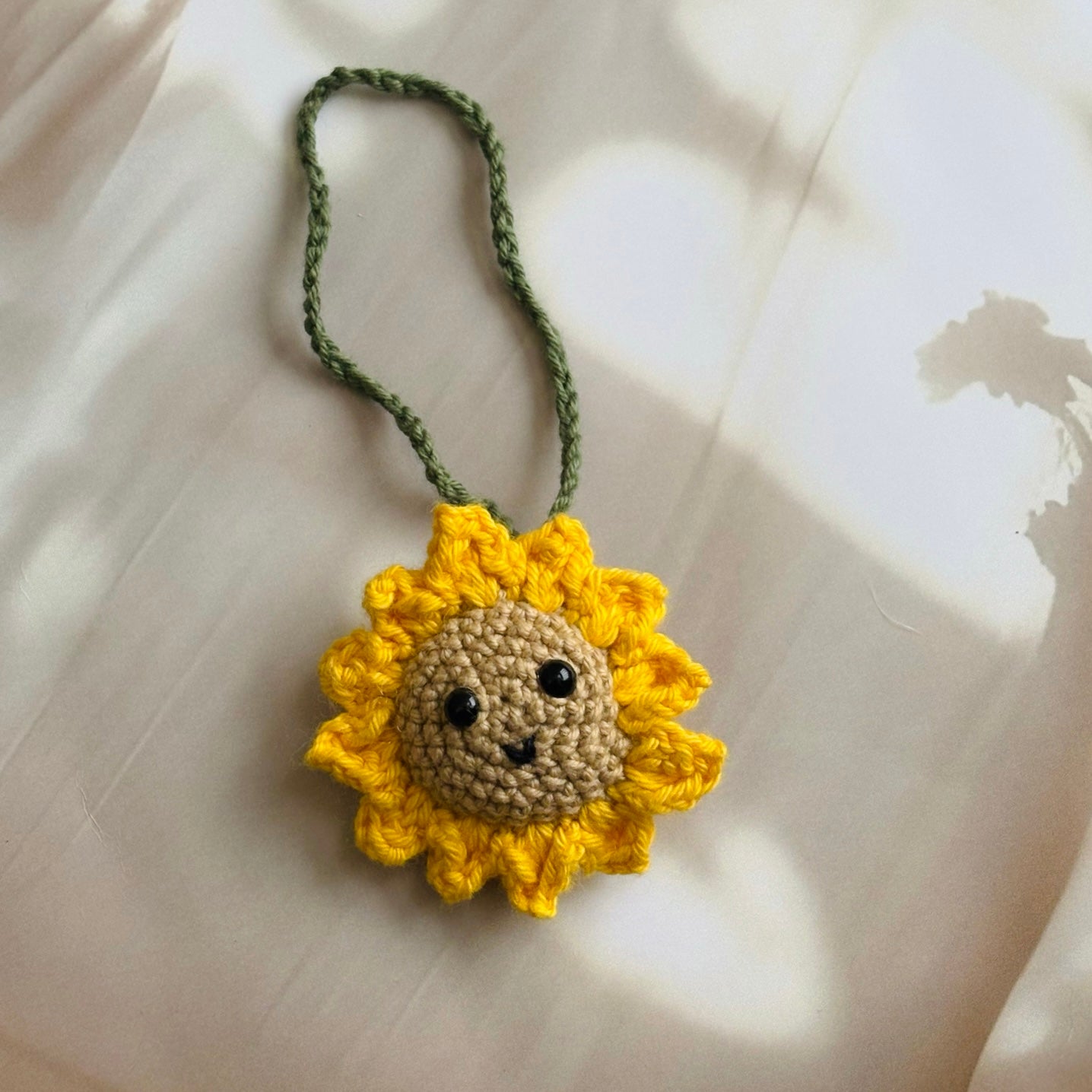 Smiley Sunflower Bag Charm