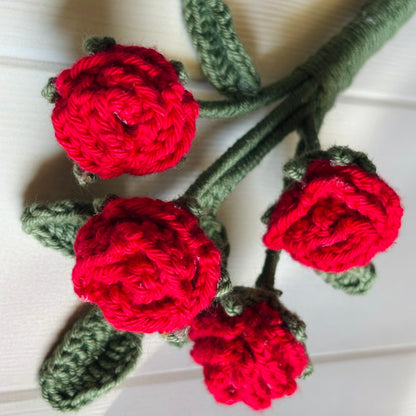Crochet Mini Rose Bunch