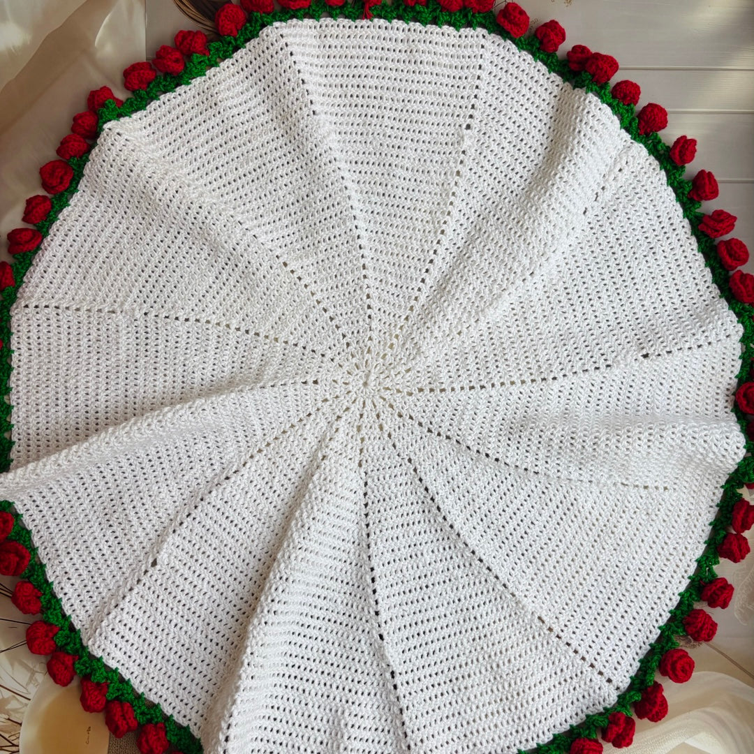 Crochet Rose Bouquet Blanket