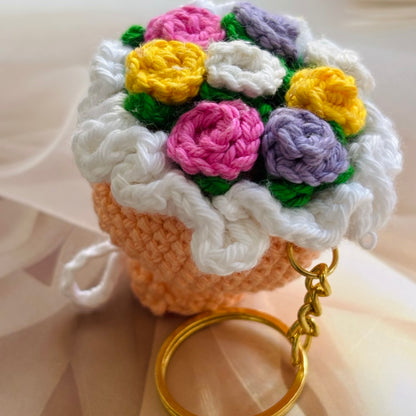 Mini Rose Bouquet Keychain (multicolor 2)
