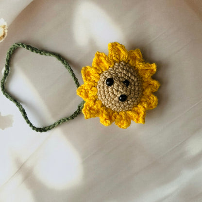Smiley Sunflower Bag Charm