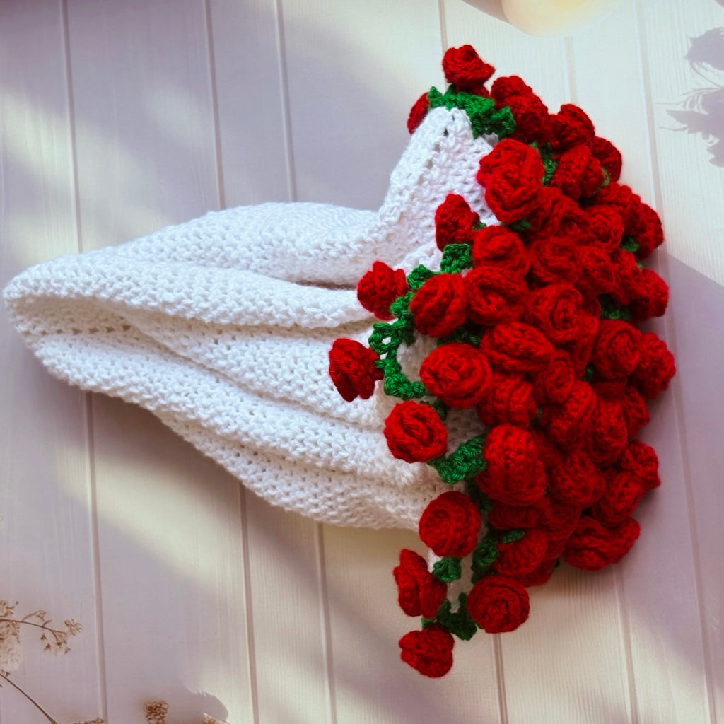 Crochet Rose Bouquet Blanket