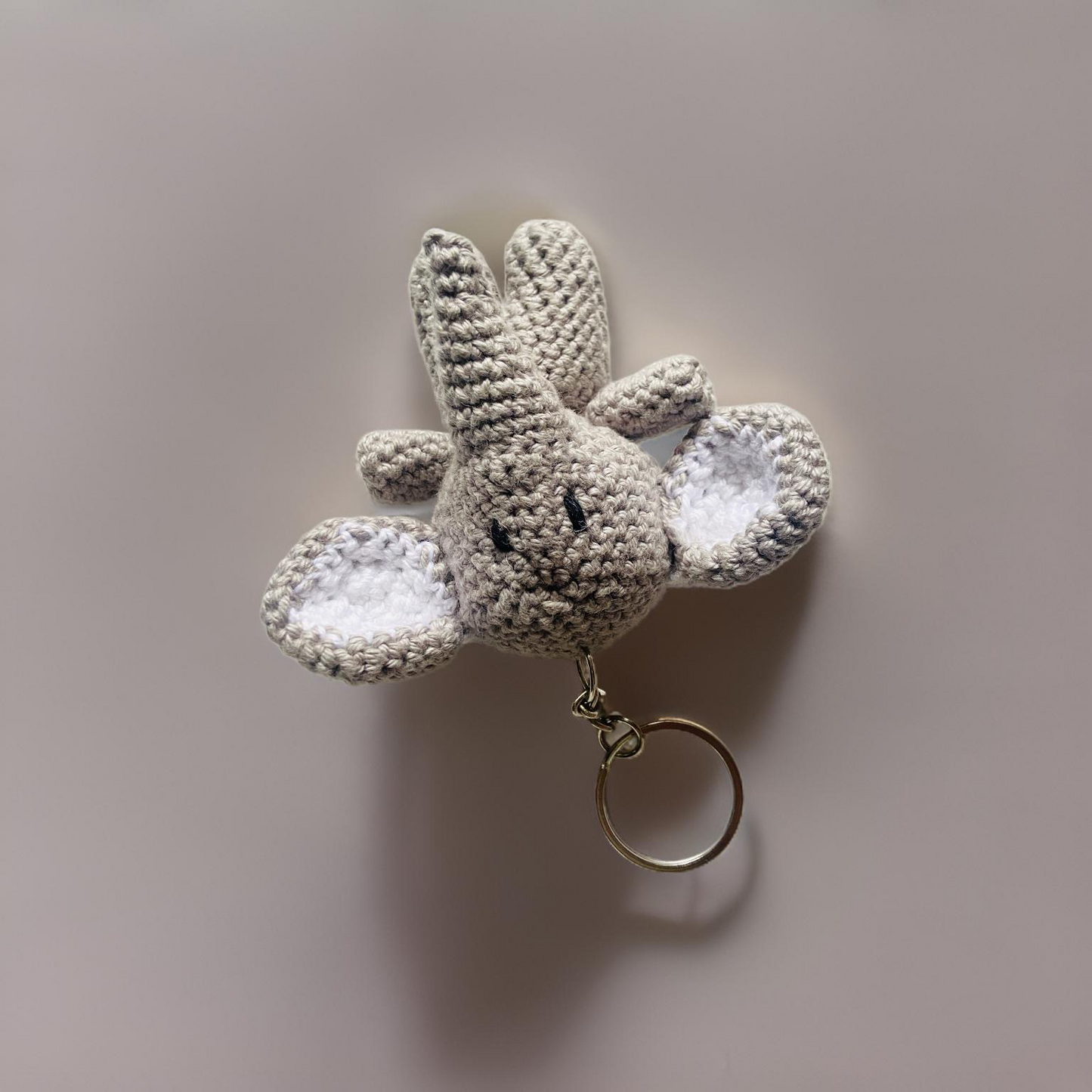 Crochet Elephant Keychain